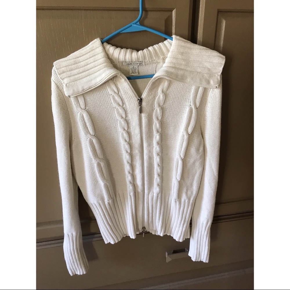 Winter white sweater